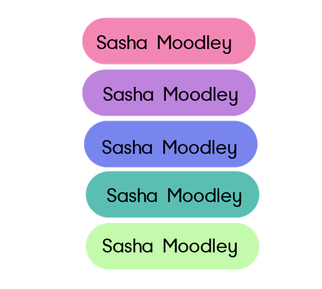 Pencil Labels — girl design
